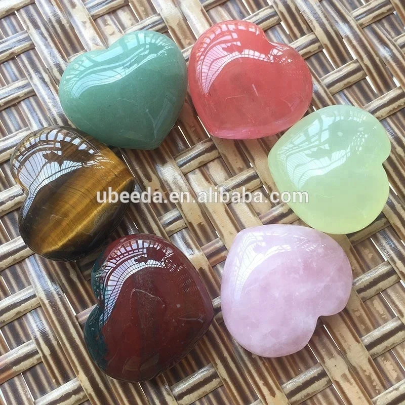 Wholesale price natural hand-polished Rose Quartz Gemstone Hearts