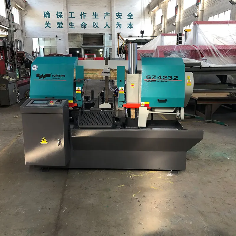 GZ4232 Fully Automatic Steel Cutting Machine Fast Bar Tube Square Pipe Metal Cutting Horizontal Band Sawing Machine
