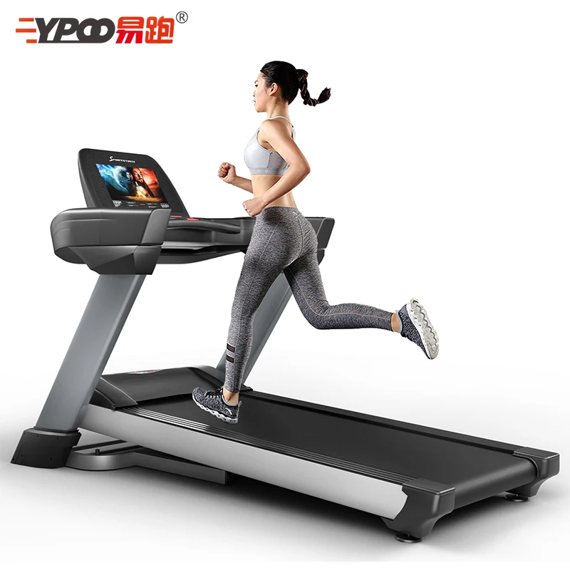 Speed fit YPOO treadmill APP control Commercial body fit  treadmill  flat GYM Commercial Treadmill Big Screen