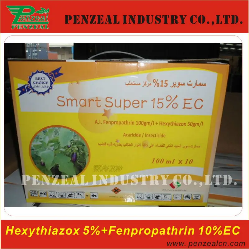 
Hexythiazox Fenpropathrin Hexythiazox 5%+Fenpropathrin 10% EC, Insecticide, Mix insecticide 