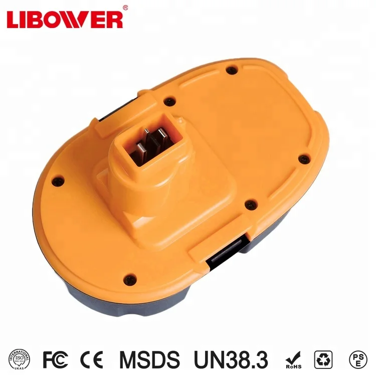 Lowest Price Li-ion power tool battery for Cordless Drills DC9096 NI-MH 18V 2.0Ah battery with Black&Yellow color
