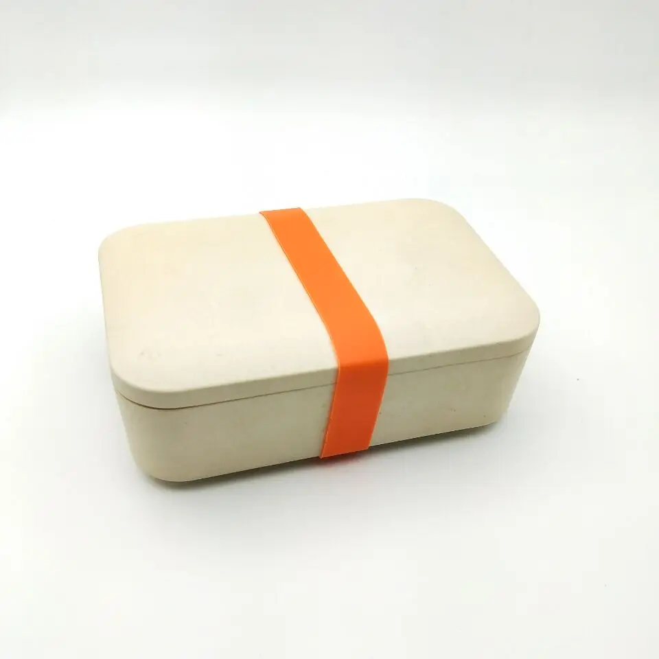 Biodegradable bamboo fiber breakfast lunch box bento food box