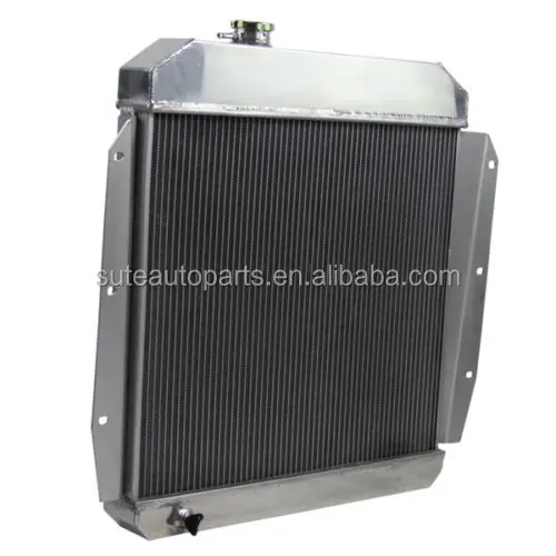 High Performance 3 Rows Aluminum Auto Radiator For Chevrolet Chevy Apache Truck 1955-1959