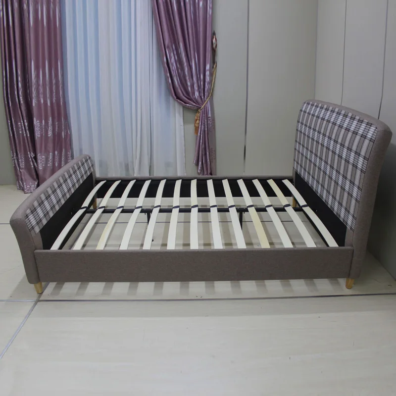 
Wholesale Modern USB Speaker Soft Wooden Bed Frame Double Murphy Bed 