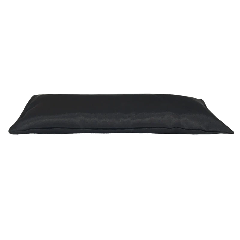 
Custom hot selling soft silk satin black reusable aromatherapy weighted lavender aroma yoga meditation sleep eye pillow 