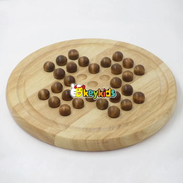 2023 Wholesale children wooden checkers chess new design funny kids wooden checkers chess W11A051-S