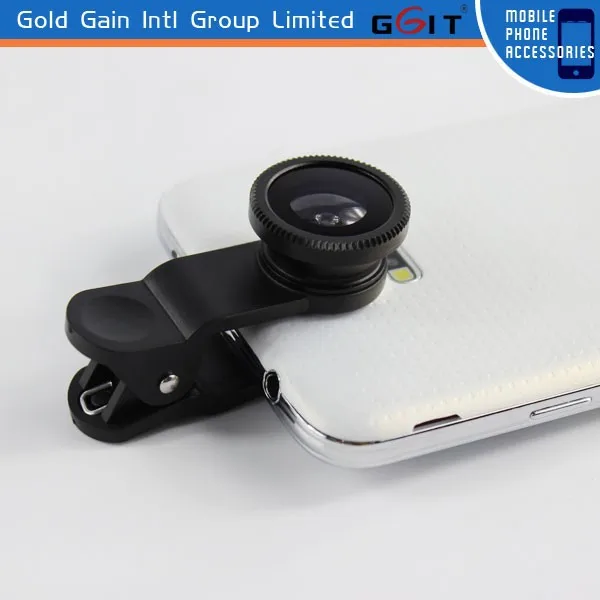 клип- на 180 рыбий глаз линзы + широкий угол + макро объектив для samsung