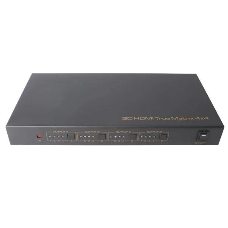 Высококачественная матрица ASK 4x4 Hdmi с ИК-пультом дистанционного управления 3d