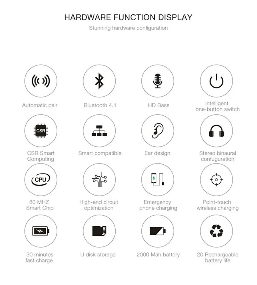 СПЦ K2 BT наушники True беспроводной гарнитура мини стерео CSR 4,2 с зарядки гнездо воспроизведения музыки