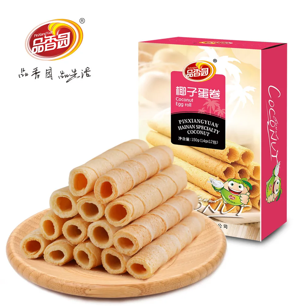 Coconut Snack Crispy egg roll biscuit