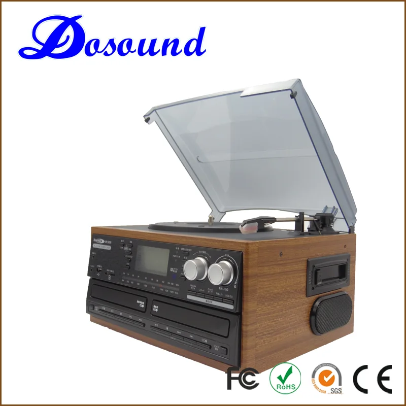Автоматическая Ретро Радио USB винил рога граммофон CD-плеер