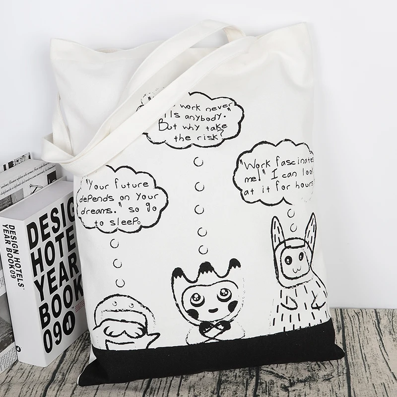 Retail Screen Printing cotton souvenir dropship tote bag with logo