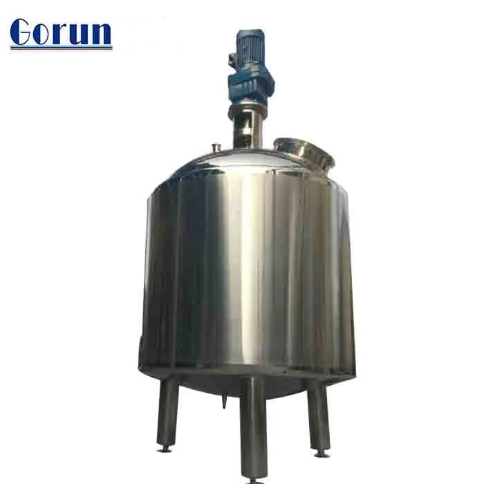 Electric Heating Agitator Mixing Tank Price Of Liquid Soap Making Machine 2000l High Speed Mixer