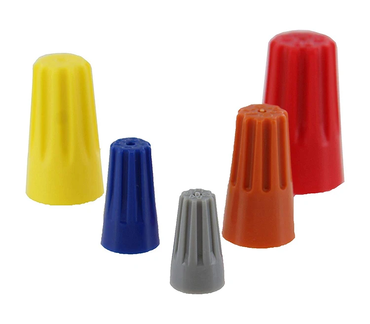 1000 PCS / BAG YELLOW STRAIGHT BARREL STYLE SCREW - ELECTRICAL PVC ON WIRE CONNECTORS / NUT