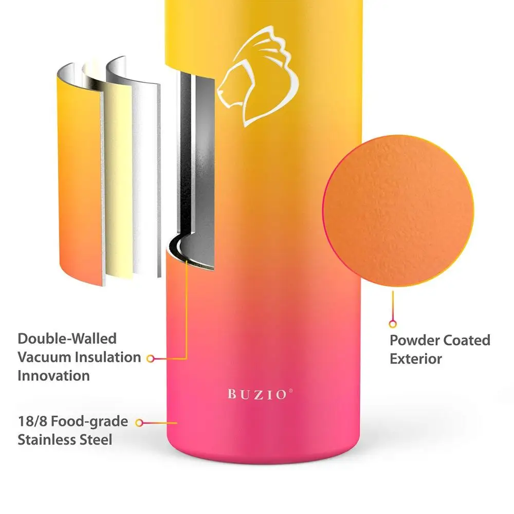 Изолированная двухслойная бутылка для напитков из нержавеющей стали с широким ртом bpa-free может быть настроена