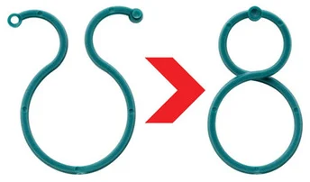 Garden 8 Plastic Ribbon Plant Clip Twist Tie  eight plastic clip