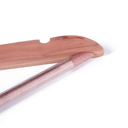 Fashion Cedar Custom Wooden Hangers for Clothes Displaying in Shop or Boutique