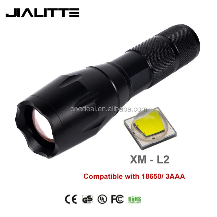 Jialitte 18650 10 Вт Высокой Мощности CREE XML L2 LED Перезаряжаемые Фонарик Факел F006