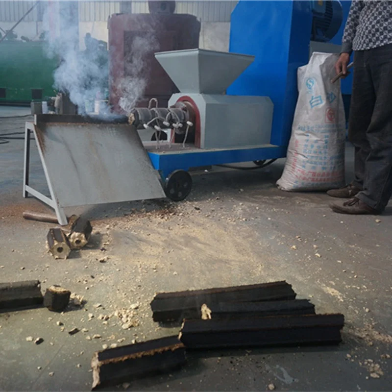 High performance wood sawdust briquette press machine