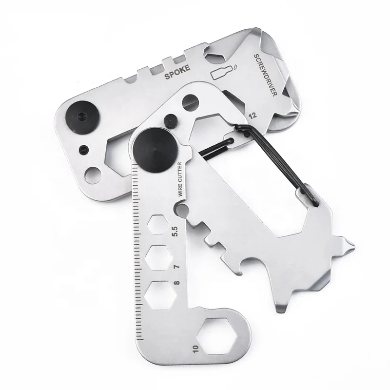 Promotional Gift Bottle Opener Pocket Tactical Multi Tool Card  Emergency Survival Kit Cool Gadget EDC Keychain