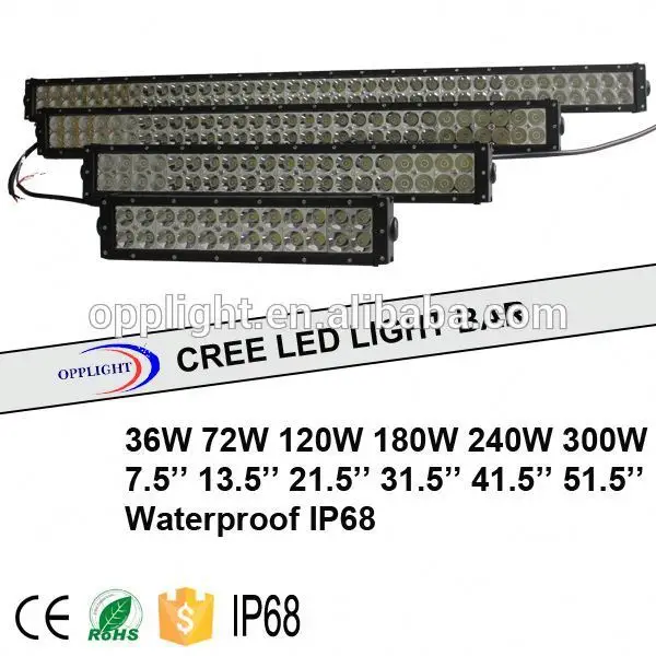 100% waterproof ip68 14 inch 72w led light bar