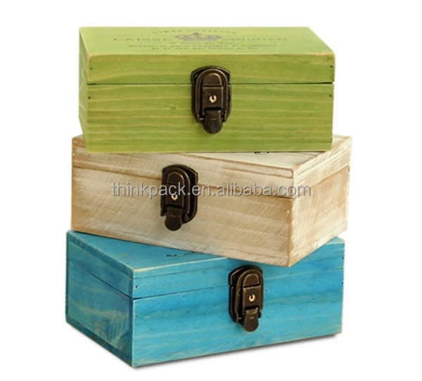 Custom Wooden Jewelry Box Black Spray Paint organizer Box High-end Gift Box