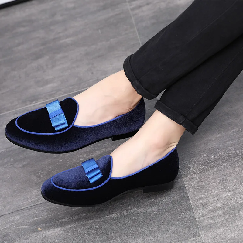 Size 47 48 Red Color Suede Leather Shoes Comfortable Round Toe Slip On Men Dress Shoes Loafers