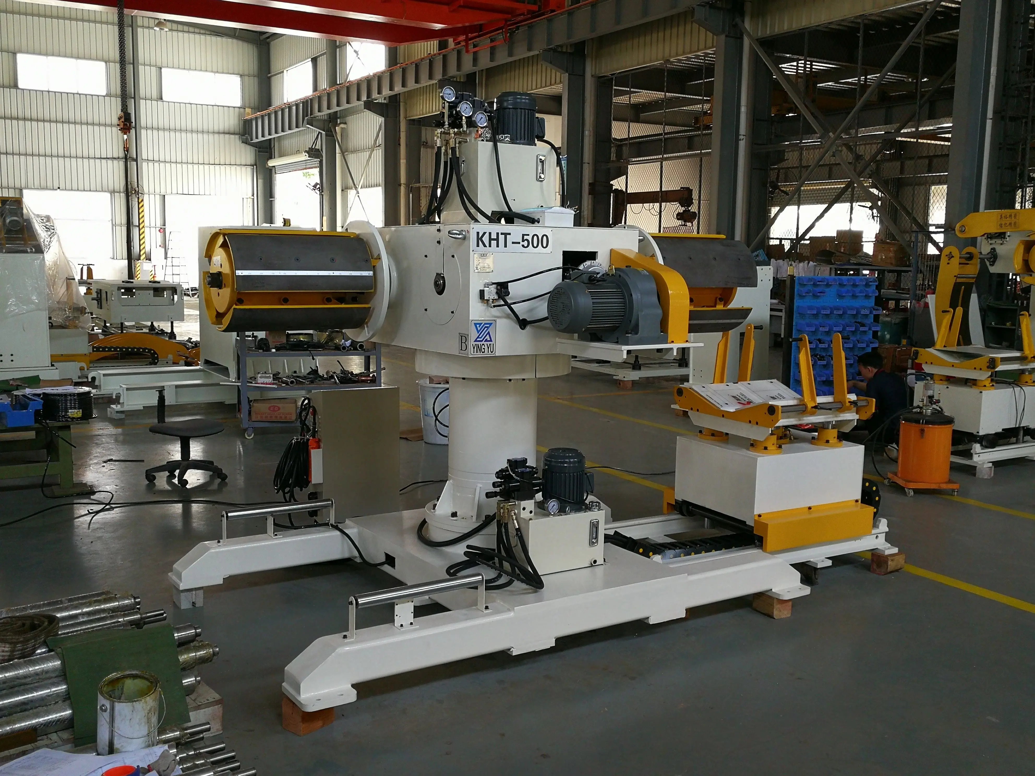 
CE Certification Roll Forming Machine Double Head Hydraulic Decoiler 