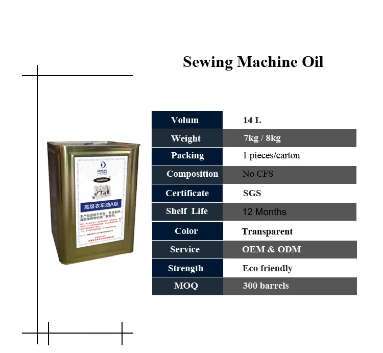 Odorless Synthetic Sewing Machine Lubrican Oil