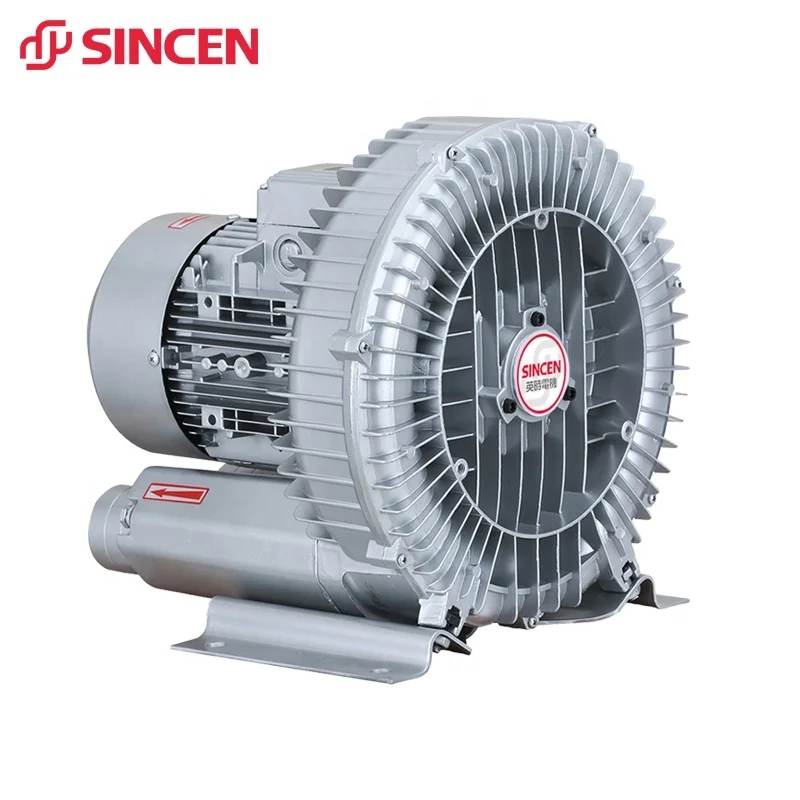 SINCEN Regenerative Blowers and ring blower and pneumatic aerator for aquaculture 20HP 15KW380v blower fan