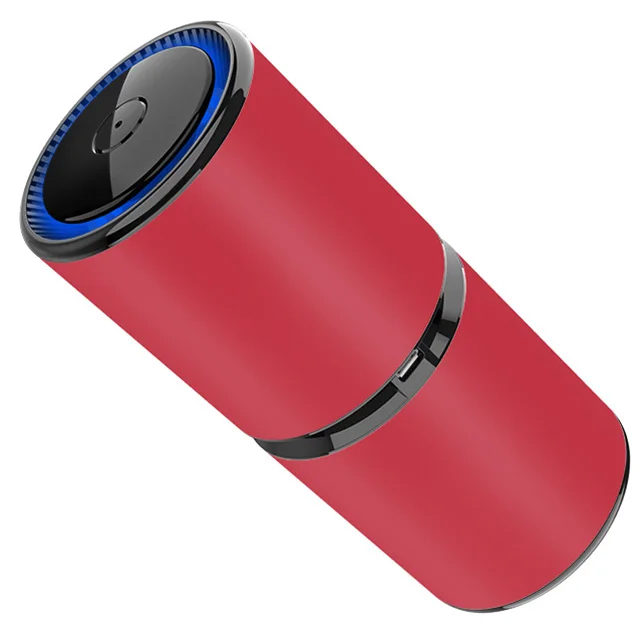  Автомобильный очиститель воздуха Figo из алюминиевого сплава с двойным USB-зарядным