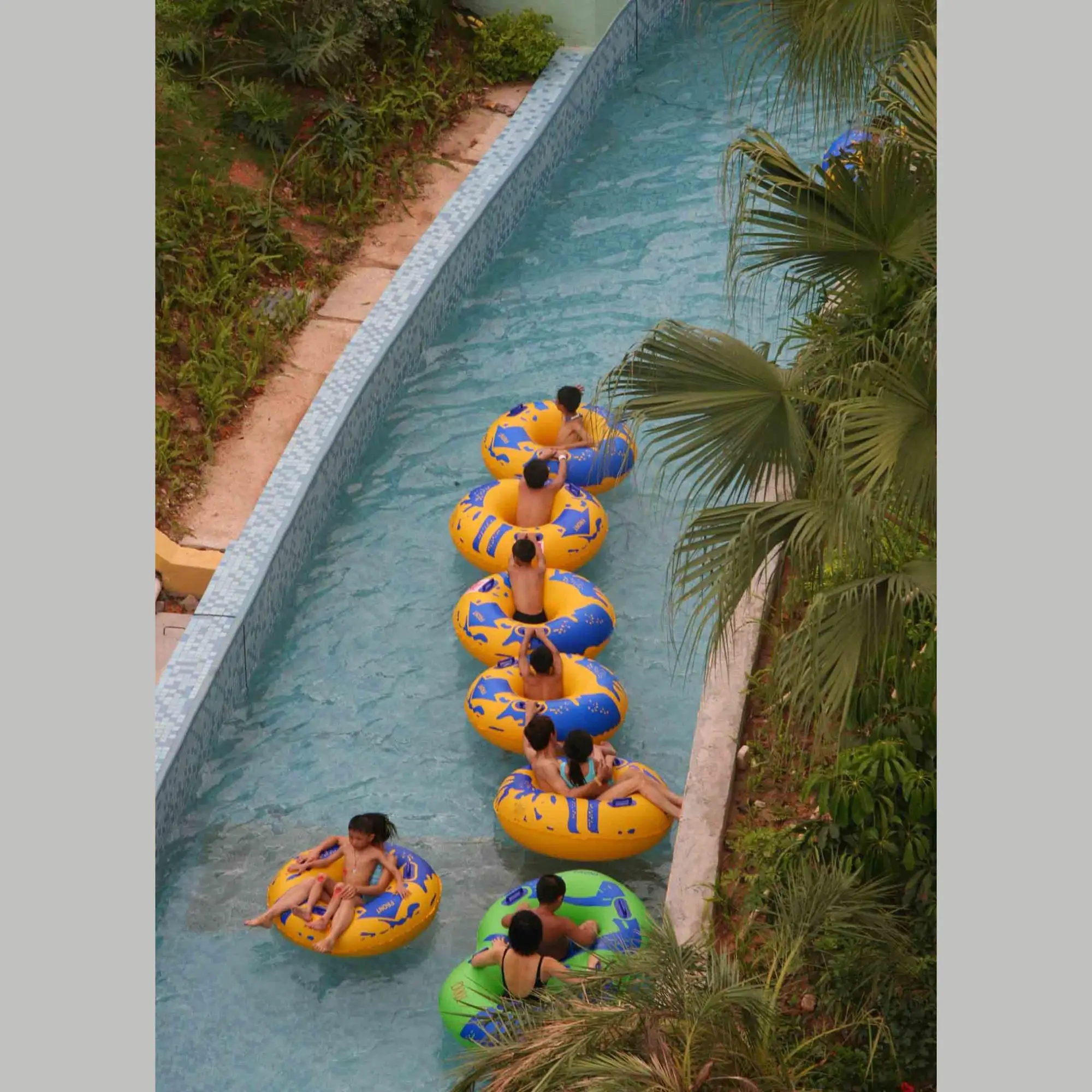 Artificial family lazy river for water park equipment