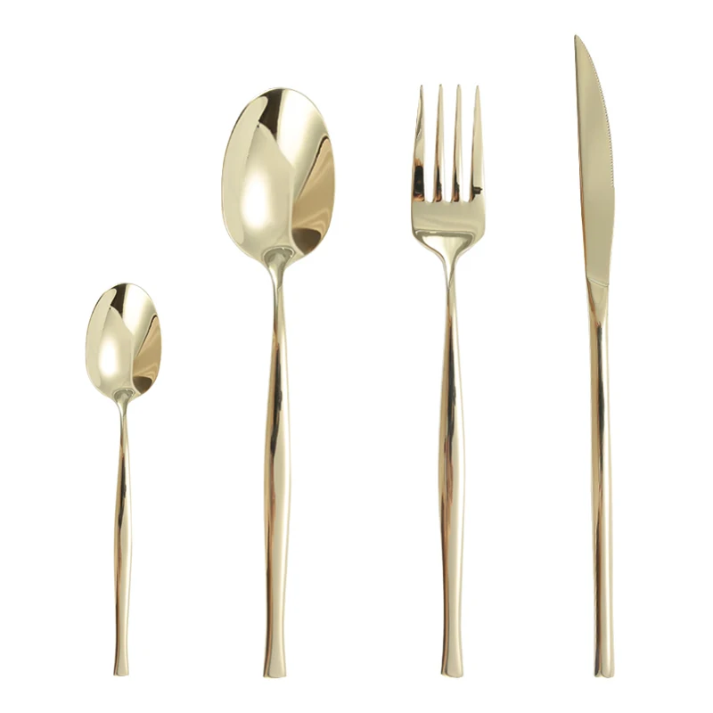 
18/10 food grade health reusable knife, fork and spoon stainless steel cutlery settings 