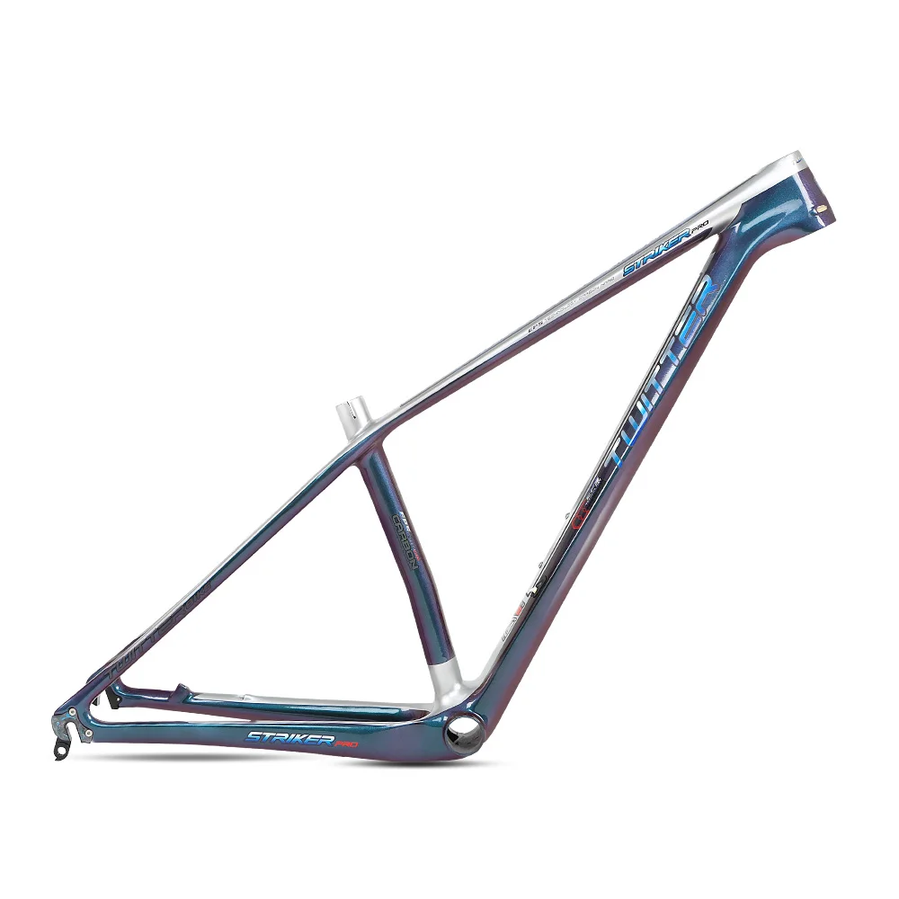 
bicycle manufactures twitter reflective super light coloured 27.5 29 Toray carbon fiber mtb frame 