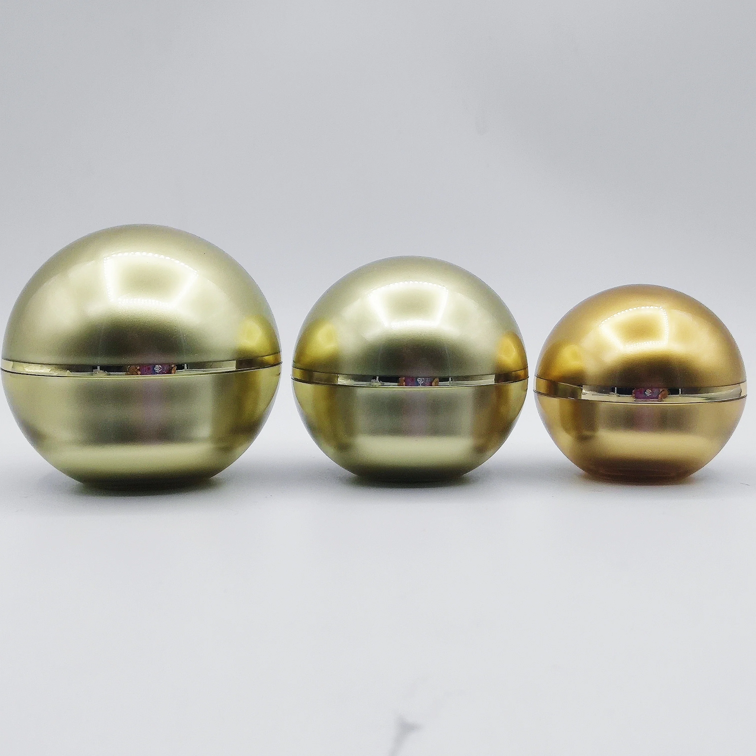 15g 30g 50g Luxury Advanced Egg Shape Plastic Round Acrylic Cream Jar for Cosmetics