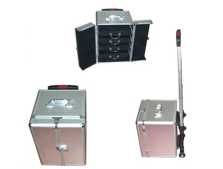 1000 Chips Capacity Metal Aluminum Poker Chips Case