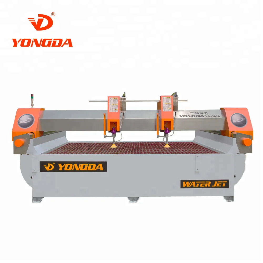 
YONGDA CNC Water Jet Metal Cutting Machine 5 Axis Cutting Head From YONGDA Waterjet 
