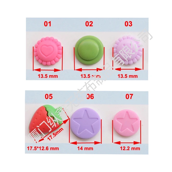 13.5MM Round 3D Flower Plastic Snap Fastener,Heart Shap Snap Buttons,Eco-friendly,Nickel-free For Baby Clothes