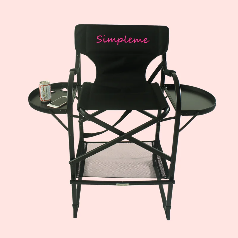 
Simpleme Professional artist director makeup chair with side trays 