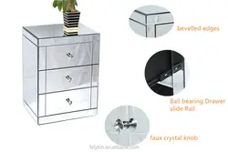 Венецианская зеркальная мебель FYTCH, зеркало для гостиной, потрясающий комод с четырьмя ящиками