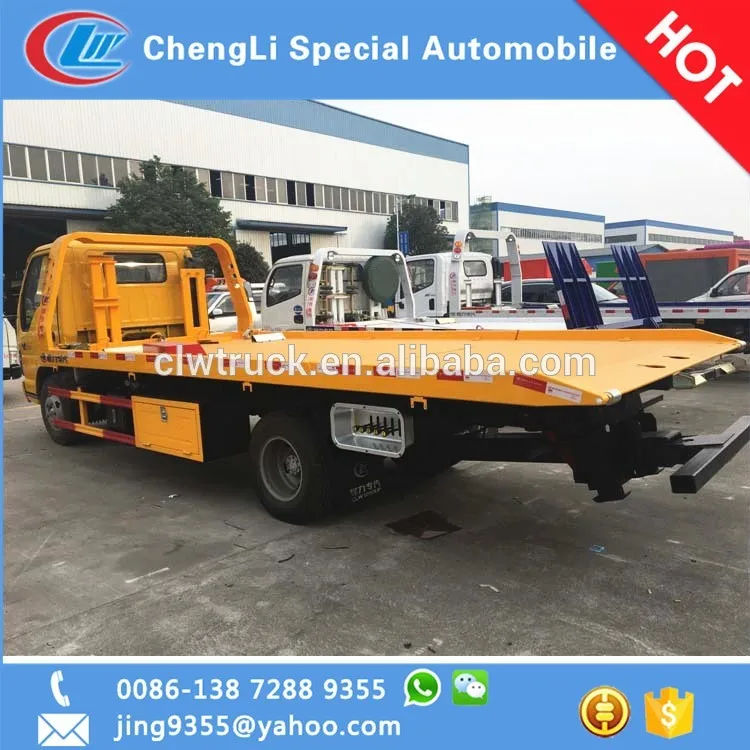 
New style flatbed tow truck dimensions wrecker tow truck in Laos 