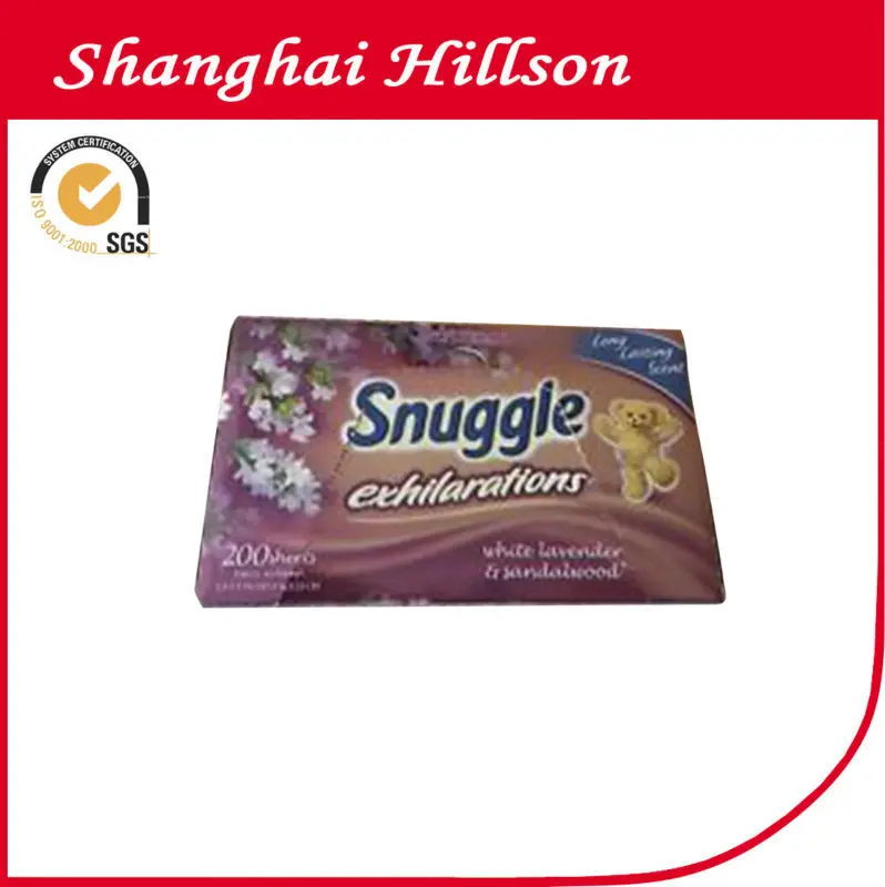 chian supplier sgs certified 100% 2014 new bright fabric softener board 40pcs/box