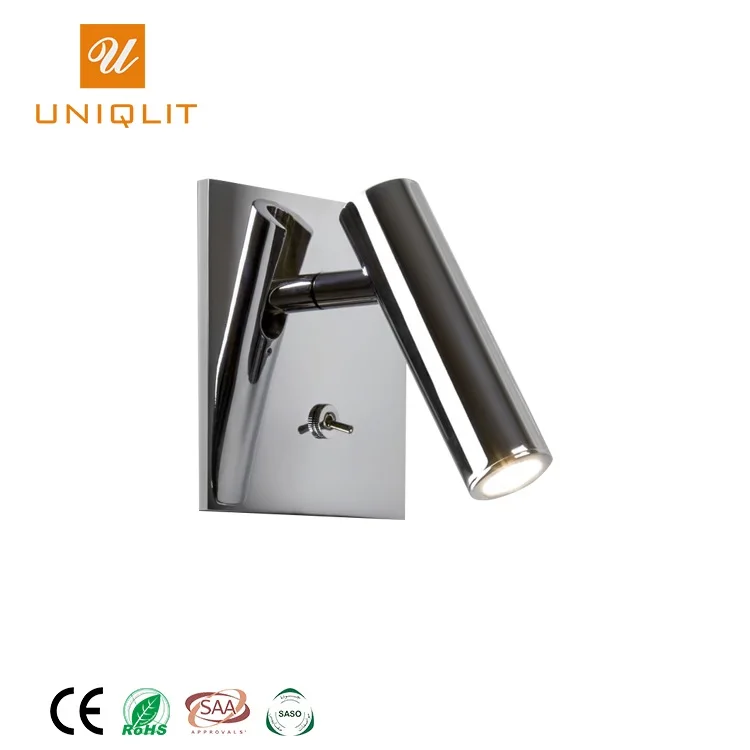 Best Price Hotel Bedside Designs LED Reading Light Square Shape Mounted Wall Lamp