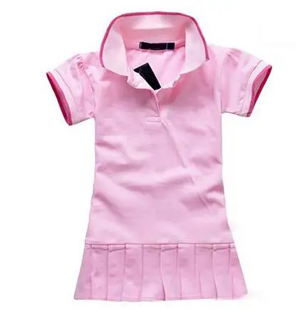 2016 New Summer Baby Girl Clothes Breathable Polo children kids Dresses Tennis Sport tennis baby girl