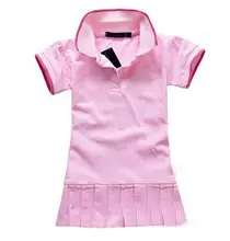 2016 New Summer Baby Girl Clothes Breathable Polo children kids Dresses Tennis Sport tennis baby girl