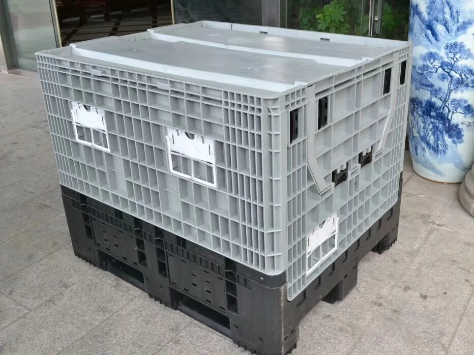  Wholesaler Large plastic collapsible pallet container