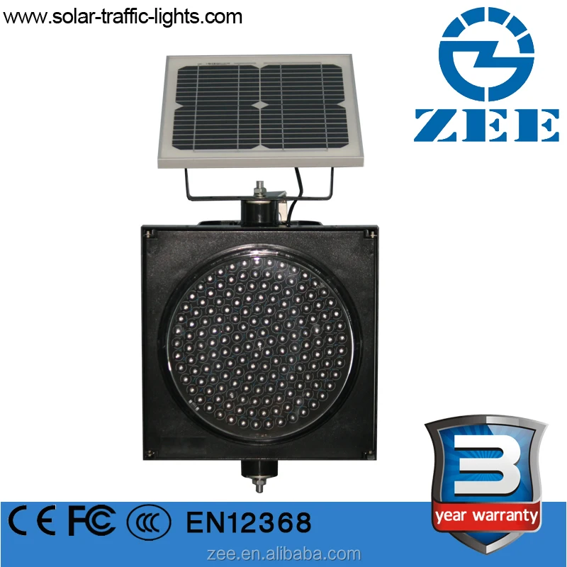 
Flashing 300mm solar traffic light with custom traffic signs 