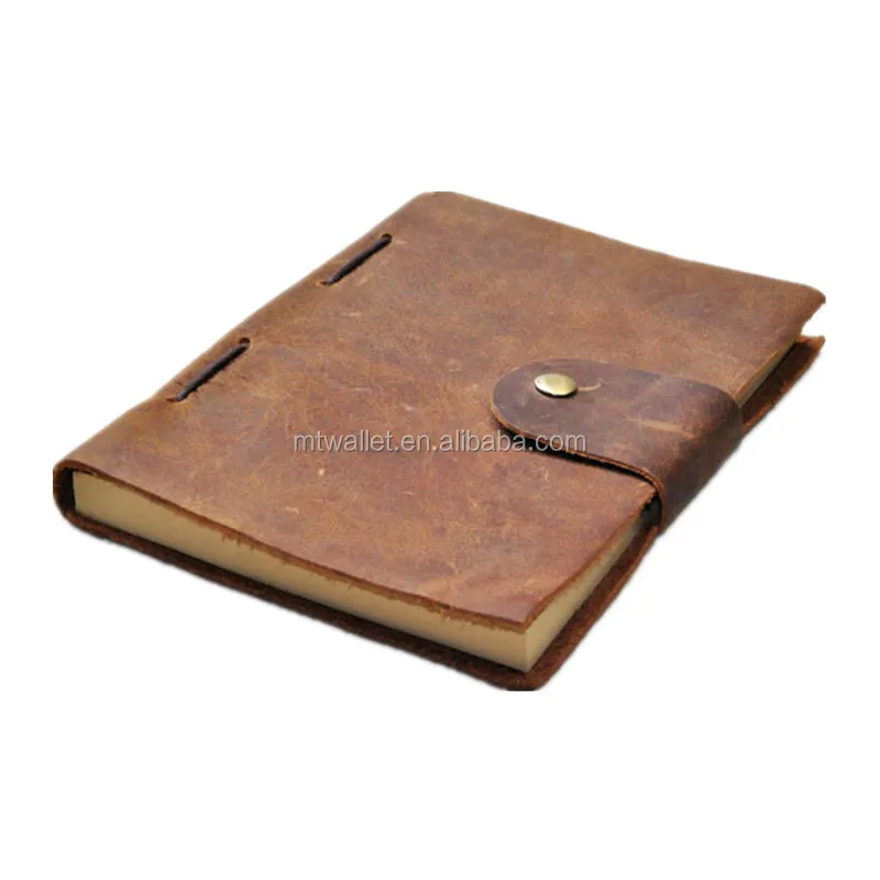 Wholesale A4 A5 A6 vintage real cowhide notebooks leather cover personalized journals make a great gift handmade price
