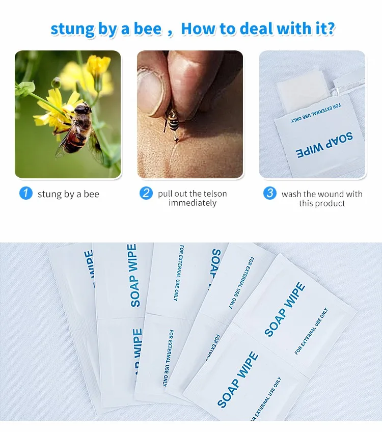 Direct factory offer individually packaging cleaning soap tissue for external use  only