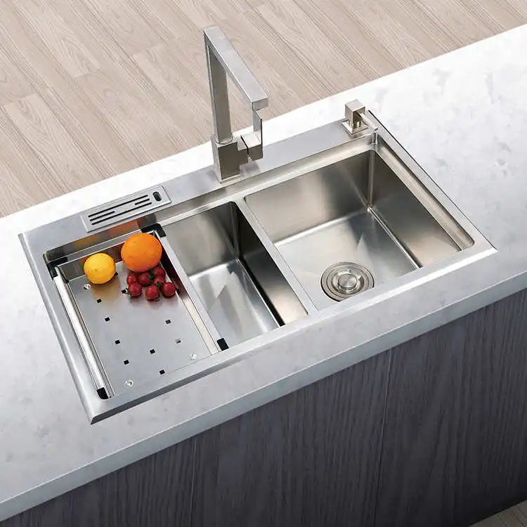 6045 Sanitary Ware Wash Basin Single  Bowl Stainless Steel Handmade Kitchen Undermount Sink